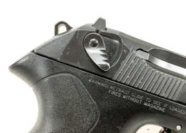 Beretta .40 PX4 Storm Pistol - A Closer Look - Range Report On this "F" model the frame-mounted lever serves as a safety and decocker.