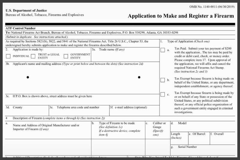 ATF on 41F: Say Hello to the New Gun Trust Rules 41p