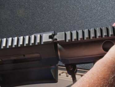 DRD Tactical Takedown Kivaari Semi-Auto .338 Lapua Magnum TAKEDOWN STEP 5: Install then line up the handguard to the receiver using the V-notch. It should sit flush.