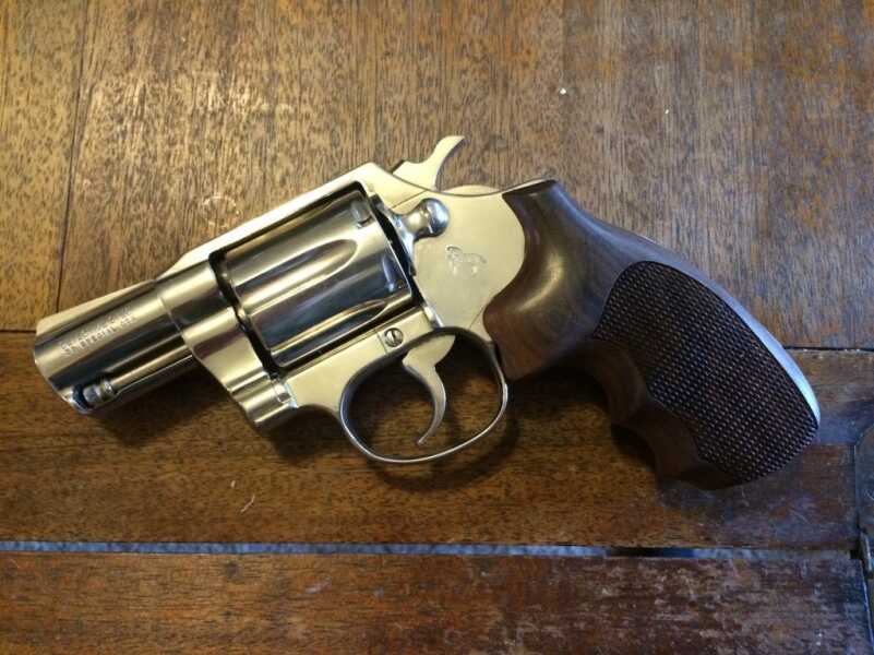 How much better does my detective special look with these new hardwood grips? 