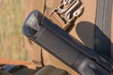 A 100-Yard 1911: Republic Forge Longslide 10mm—Full Test The pistol came with a finely checkered frontstrap as well as an extended and flared magazine well.