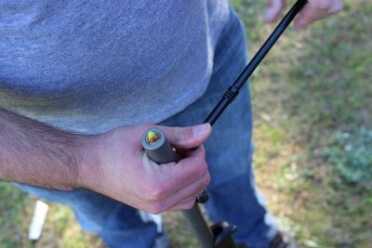 Traditions Muzzleloaders—Two Gun Review, Pursuit G4 and Buckstalker After you drop the pellets down you hand seat the bullet. One of the many steps in loading a muzzleloader.