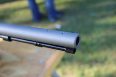 Traditions Muzzleloaders—Two Gun Review, Pursuit G4 and Buckstalker The muzzle end is tapped for adding Iron sights if you want. Or some states do not allow optics during muzzleloading season.