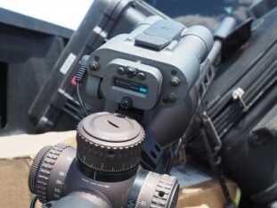 The top-mounted configuration made it easy to view the Radius display while remaining on the gun.