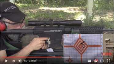 Long Range Assassin is .30-06 Semi-Auto AR-15 - Noreen BN36 In the video you'll see that I ran steel cased Russian ammo in the gun, because I think it is a good choice for an afternoon at the range. The gun runs nice and clean, and the case does not ding the rifle on the way out.