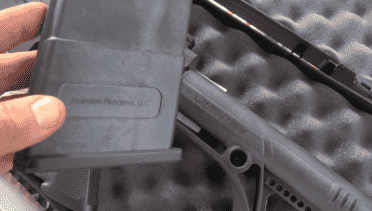 Long Range Assassin is .30-06 Semi-Auto AR-15 - Noreen BN36 The mags for the BN36 is proprietary, made for Noreen, and they have mags that fit all of the calibers that they offer. But other than the fact that the Noreen doesn't take PMAGs, it is no more proprietary than any other AR that is not 2.23/5.55 milspec direct impingement. There is no other AR style rifle that is milspec, and that goes for all .308 ARs. They are all 100% proprietary designs outside of the magazine catch and well.