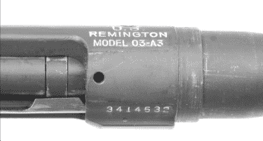 MilSurp: Collecting The Model 1903A4 Sniper Rifle The Model 1903A3 designation was left on the Model 1903A4 receiver. It has been suggested that any rifles that failed inspection as a sniper rifle could be returned to the factory and reissued as an infantry rifle.