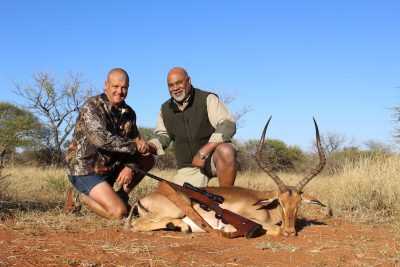 Blood In The Bushveld: A Father And Son On Their First Safari in South Africa The author was able to take his Impala quickly with the expert guidance of