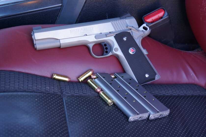 Stainless Colt Delta Elite 10mm 1911 from the original GunsAmerica review