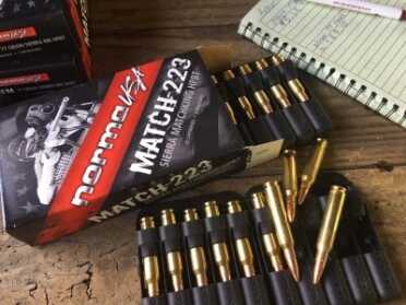 A 6-pound, sub-MOA, 9 5.56mm AR?—Full Review. I also tested quite a bit of Norma's Match-223 77-grain ammo loaded with Sierra Matchking bullets.