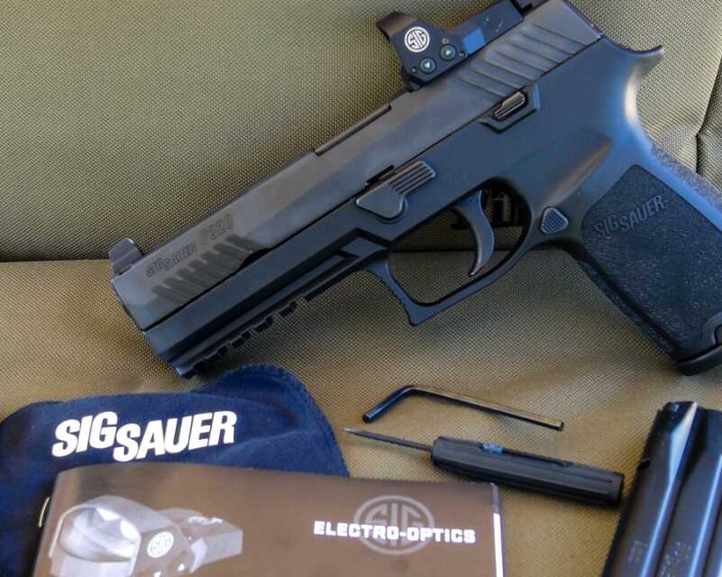 Sig's New P320RX Competition & Defense Pistol—Full Review On the test sample received, the ROMEO1 optic was pre-zeroed right out of the box.