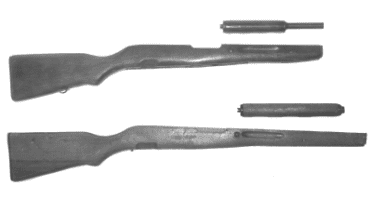 The forearm and handguard for the Albanian Independence Carbine are longer that the standard SKS Carbine fore end and handguard.