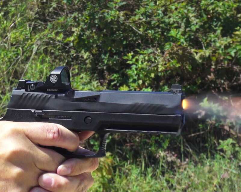 Sig's New P320RX Competition & Defense Pistol—Full Review The P320 Series are natural shooters. Adding the ROMEO1 only increases the fun.