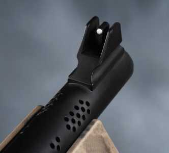 To NFA or not NFA? Nighthawk Custom 870 SBS 12 Ga.—Full Review The sights on the sample shotgun are LPA with an adjustable rear unit and white dot front sight with protective wings. Tritium or fiber optic front sights are also available.