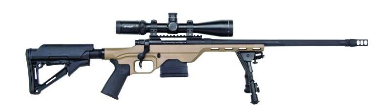 The Mossberg MVP-LC is offered in a 7.62/.308 version and can be bought as a package equipped with a Vortex optic. 