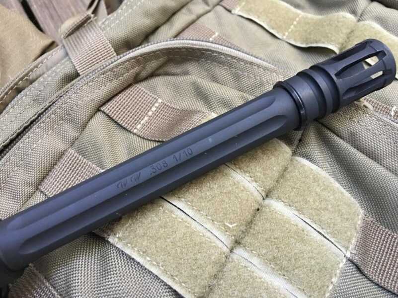Windham Weaponry's Big Boy .308 AR—Full Review The barrel is fluted to save a little weight and shed heat a bit faster.