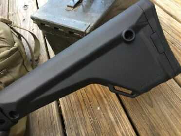 Windham Weaponry's Big Boy .308 AR—Full Review The fixed buttstock is a Magpul MOE rifle-length.