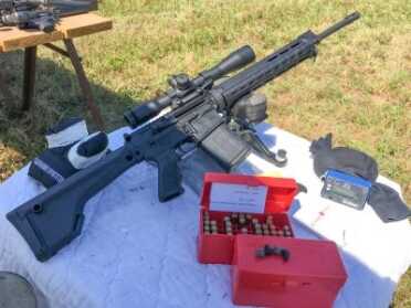 Windham Weaponry's Big Boy .308 AR—Full Review I did accuracy testing using a Hawke Optics Sidewinder Tactical 10x scope from 100 yards.