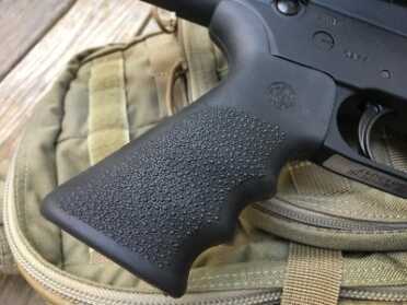 Windham Weaponry's Big Boy .308 AR—Full Review The other furniture is Magpul, but the pistol grip is a Hogue over molded model.