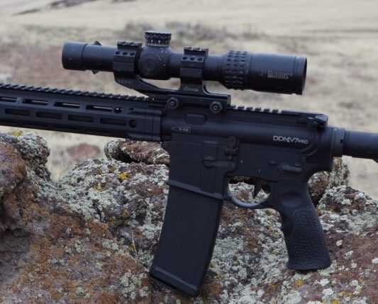 Daniel Defense M4V7 Pro 5.56 set up with Burris XTR II optic for accuracy testing