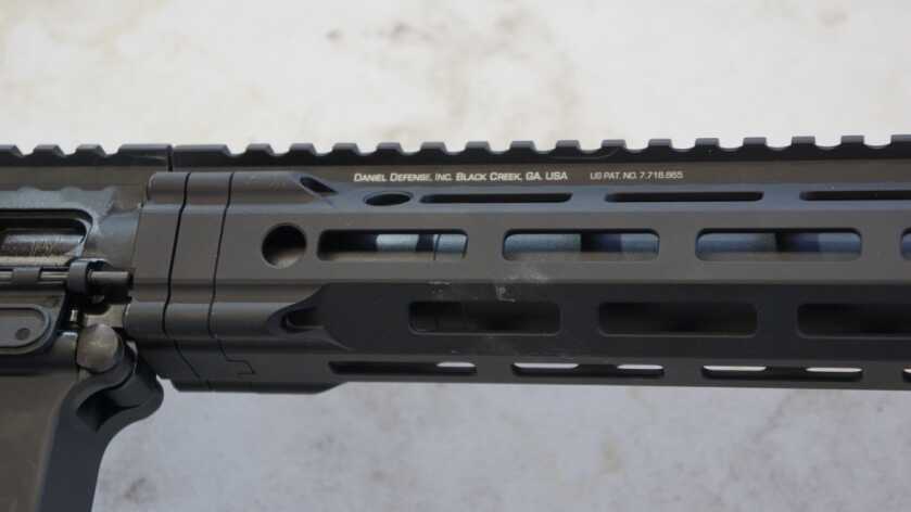 Daniel Defense M4V7 Pro 15 inch skeletonized M-LOK hand guard with competition-ready accessory space