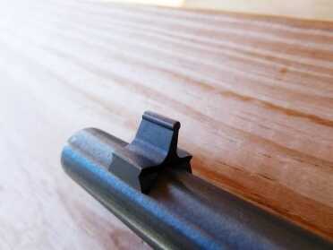 Savage Rascal Rebate: Save Some Cash on Ultimate Youth Starter Rifle! The front blade sight topped by a bead is easy to use and is rugged.