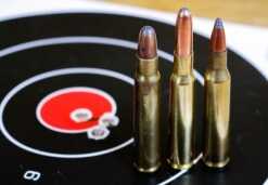 Brothers In Arms: Understanding Famous Ammo Family Trees The 8mm Mauser and children. L-R 8x57 Mauser, 7x57 Mauser, and .257 Roberts.