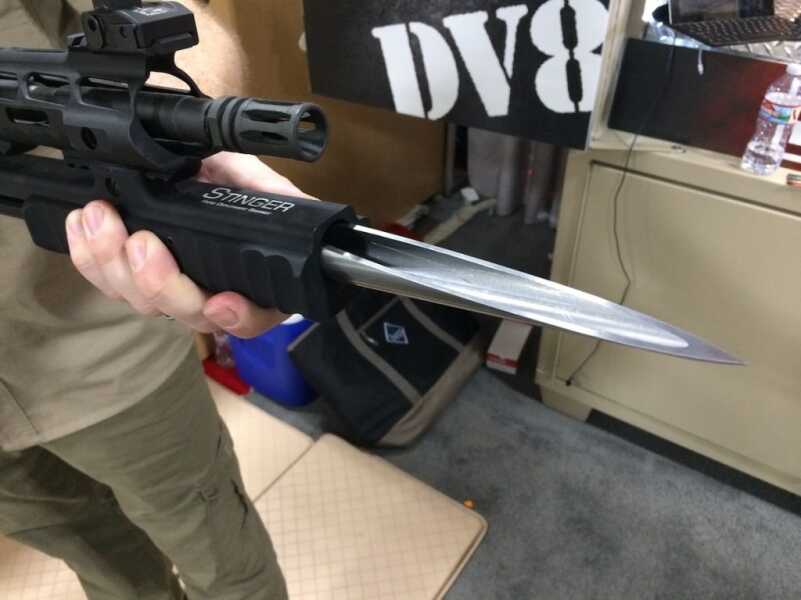 Meet the Stinger! A Retractable AR Bayonet Spike - SHOT Show 2018 Meet the Stinger! A Retractable AR Bayonet Spike - SHOT Show 2018