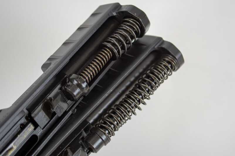 Field Test: Beretta’s APX Full Size and Compact Both models make use of dual, captive recoil springs.