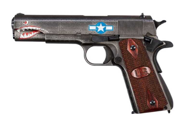 Inspired by WWII Fighter Planes, Auto-Ordnance Unveils Custom 'Squadron' 1911 Pistol Inspired by WWII Fighter Planes, Auto-Ordnance Unveils Custom 'Squadron' 1911 Pistol