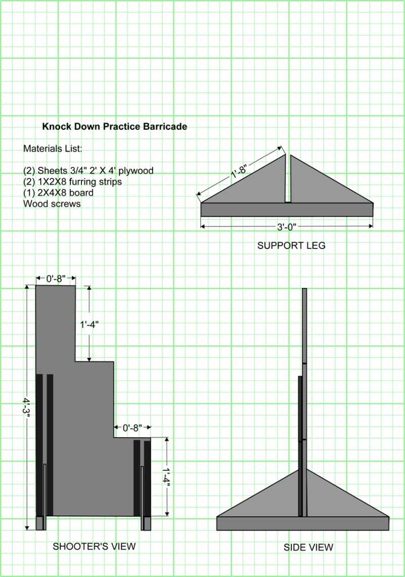 Building Barricades for Long Range Rifle Practice