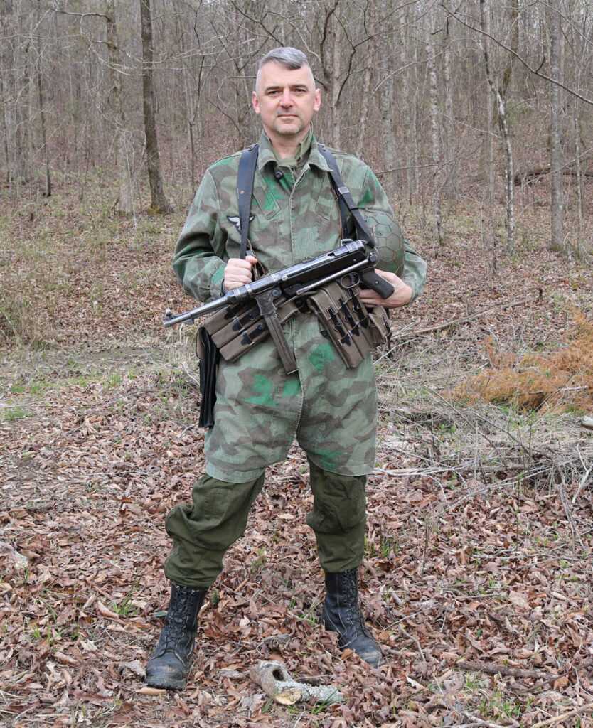 German officer threatened Leonard Funk with an MP40 submachine gun