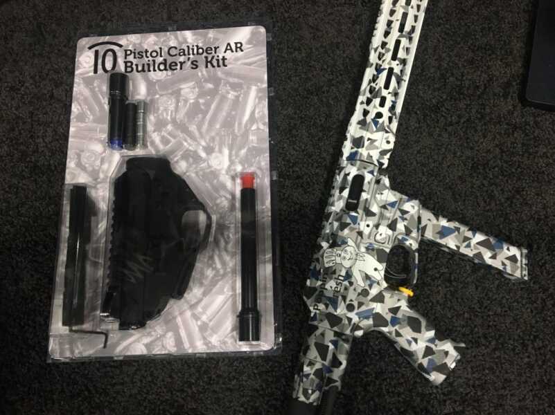 Side Cocking AR That Feeds From MP5 Magazines: Quarter Circle 10/ Strike Industries 9mm AR Build