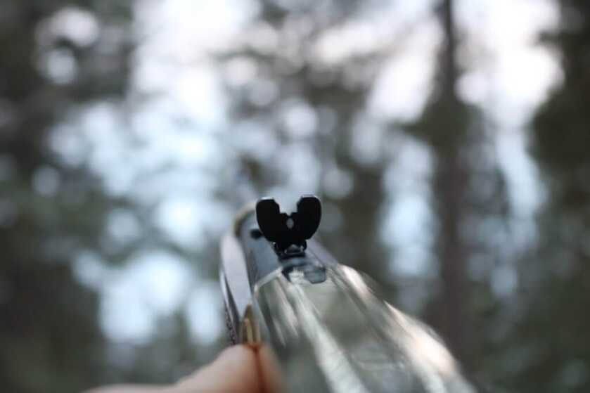 Henry .45-70 semi-buckhorn rear sight adjustable for elevation and windage