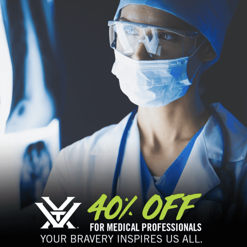 Vortex Optics to Offer 40% Off to Medical Staff Vortex Optics to Offer 40% Off to Medical Staff