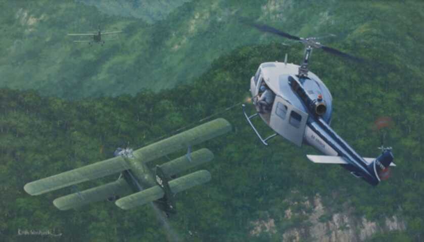 When a CIA Huey Won a Dogfight with a Communist Biplane When a CIA Huey Won a Dogfight with a Communist Biplane