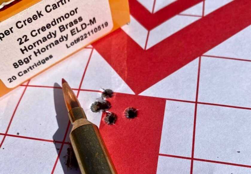 22 Creedmoor: The Wildcat That Went Legit Accurate factory-loaded 22 Creedmoor ammunition group fired during testing