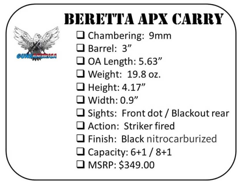 Tough Meets Tiny – The Beretta APX Carry Tough Meets Tiny – The Beretta APX Carry
