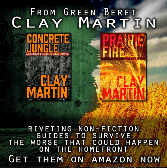 Buy Clay's New Book 'Prairie Fire: A Guidebook for Surviving Civil War 2' Buy Clay's New Book 'Prairie Fire: A Guidebook for Surviving Civil War 2'