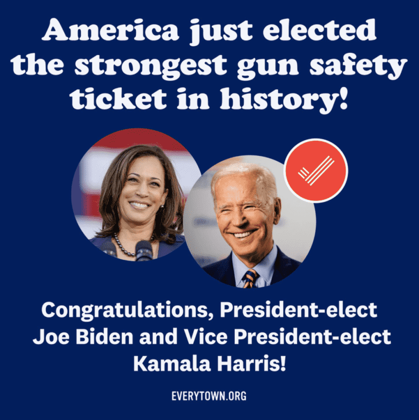 Everytown: Biden & Harris Will Be ‘Strongest Gun Safety Administration’ Ever Everytown: Biden & Harris Will Be ‘Strongest Gun Safety Administration’ Ever