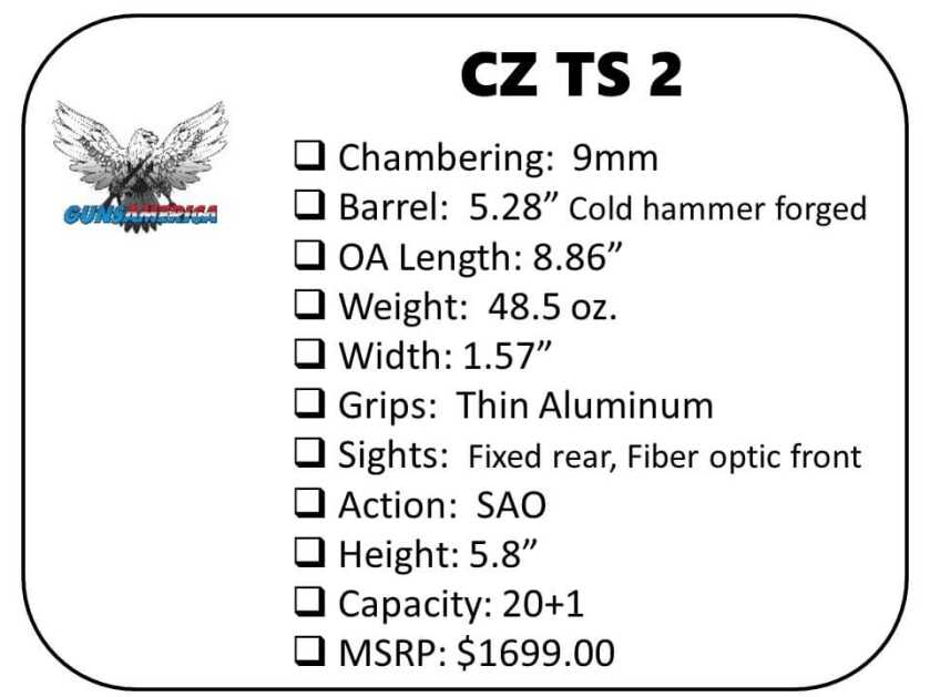 CZ’s New Tactical Sports Pistol for the U.S. - The TS2 CZ’s New Tactical Sports Pistol for the U.S. - The TS2
