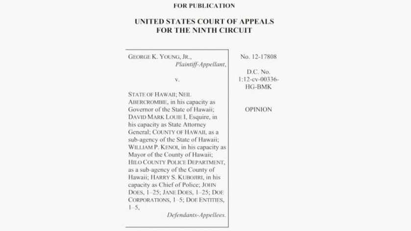 U.S. 9th Circuit Court of Appeals Upholds Prohibition on Right to Bear Arms U.S. 9th Circuit Court of Appeals Upholds Prohibition on Right to Bear Arms