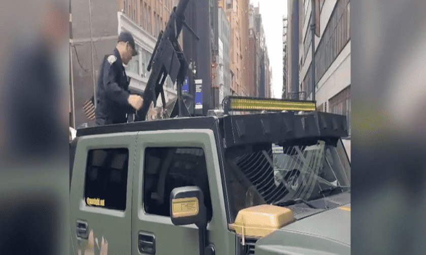 NYPD Confiscates Rapper’s Hummer-Mounted T-Shirt Air Gun NYPD Confiscates Rapper’s Hummer-Mounted T-Shirt Air Gun