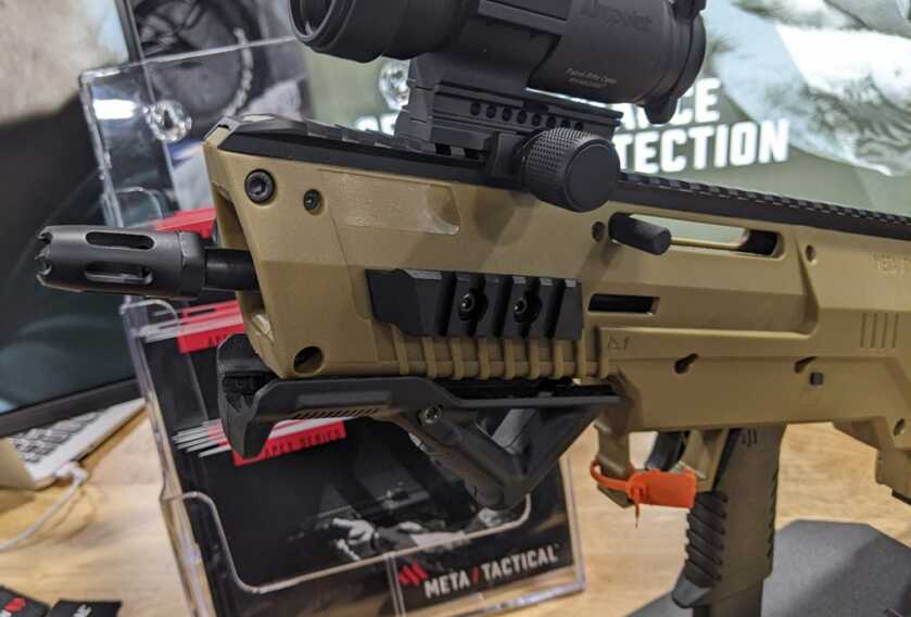 World’s First Bullpup Style Pistol-to-Rifle Conversion Kit from Meta Tactical – SHOT Show 2022 World’s First Bullpup Style Pistol-to-Rifle Conversion Kit from Meta Tactical – SHOT Show 2022