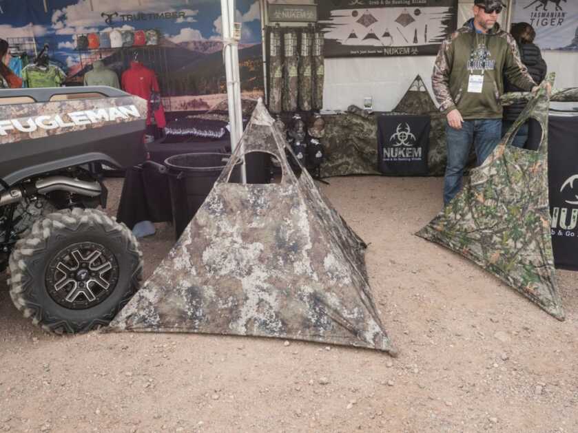 Collapsible Concealment: Nukem's Grab & Go Hunting Blind -- SHOT Show 2022