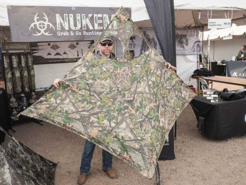 Collapsible Concealment: Nukem's Grab & Go Hunting Blind -- SHOT Show 2022