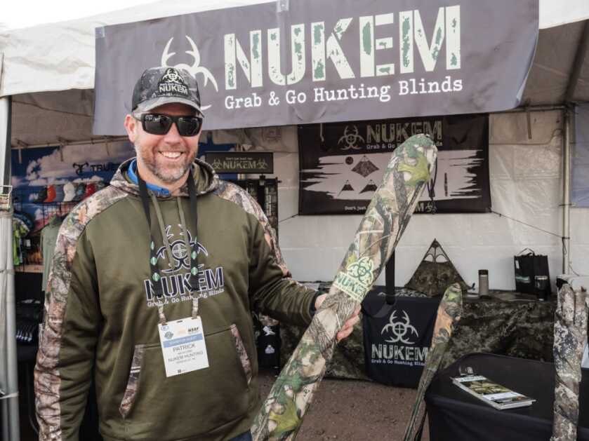 Collapsible Concealment: Nukem's Grab & Go Hunting Blind -- SHOT Show 2022