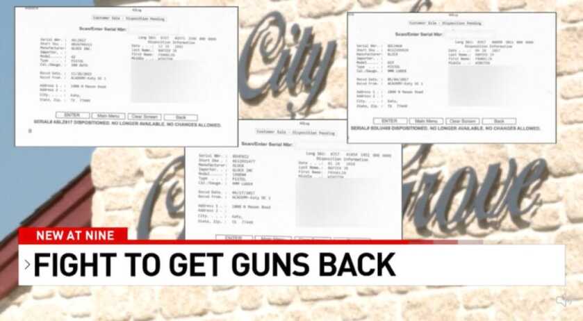 Texas Police Seize Guns from Lawful Owners, Still Have Them After 4 Years Texas Police Seize Guns from Lawful Owners, Still Have Them After 4 Years