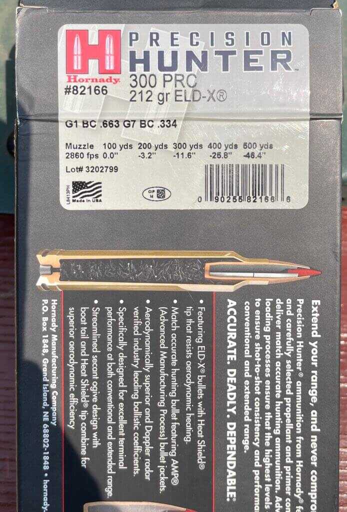 2 - Hunt365 - Savage 110 Long Range Hunter: Reaching Out In 300 PRC Hornady 200 PRC Precision Hunter 212 grain ELD-X Ammo.