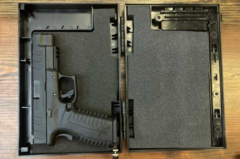Secure handgun storage with StopBox Secure handgun storage with StopBox